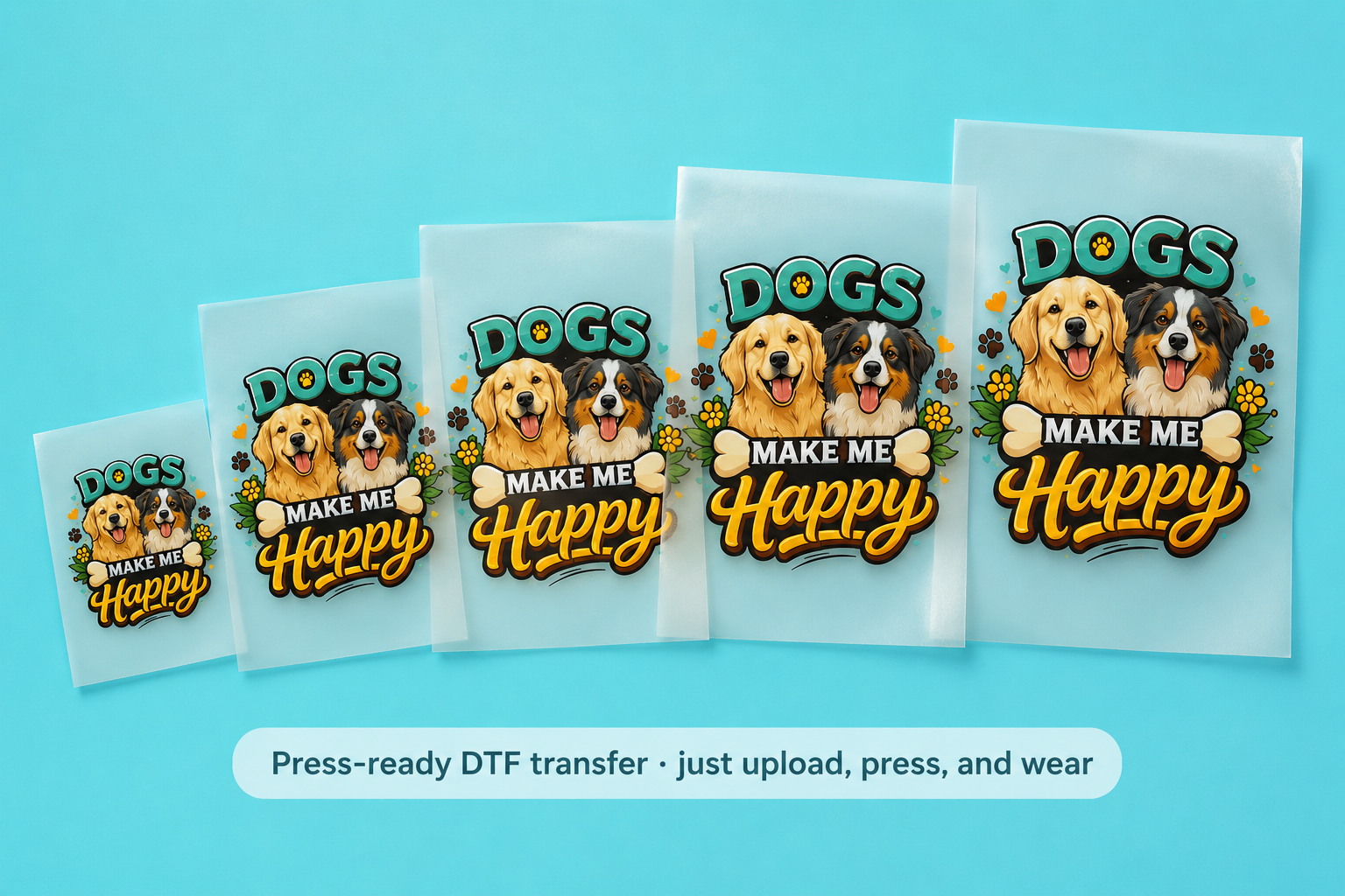 Every size, press-ready